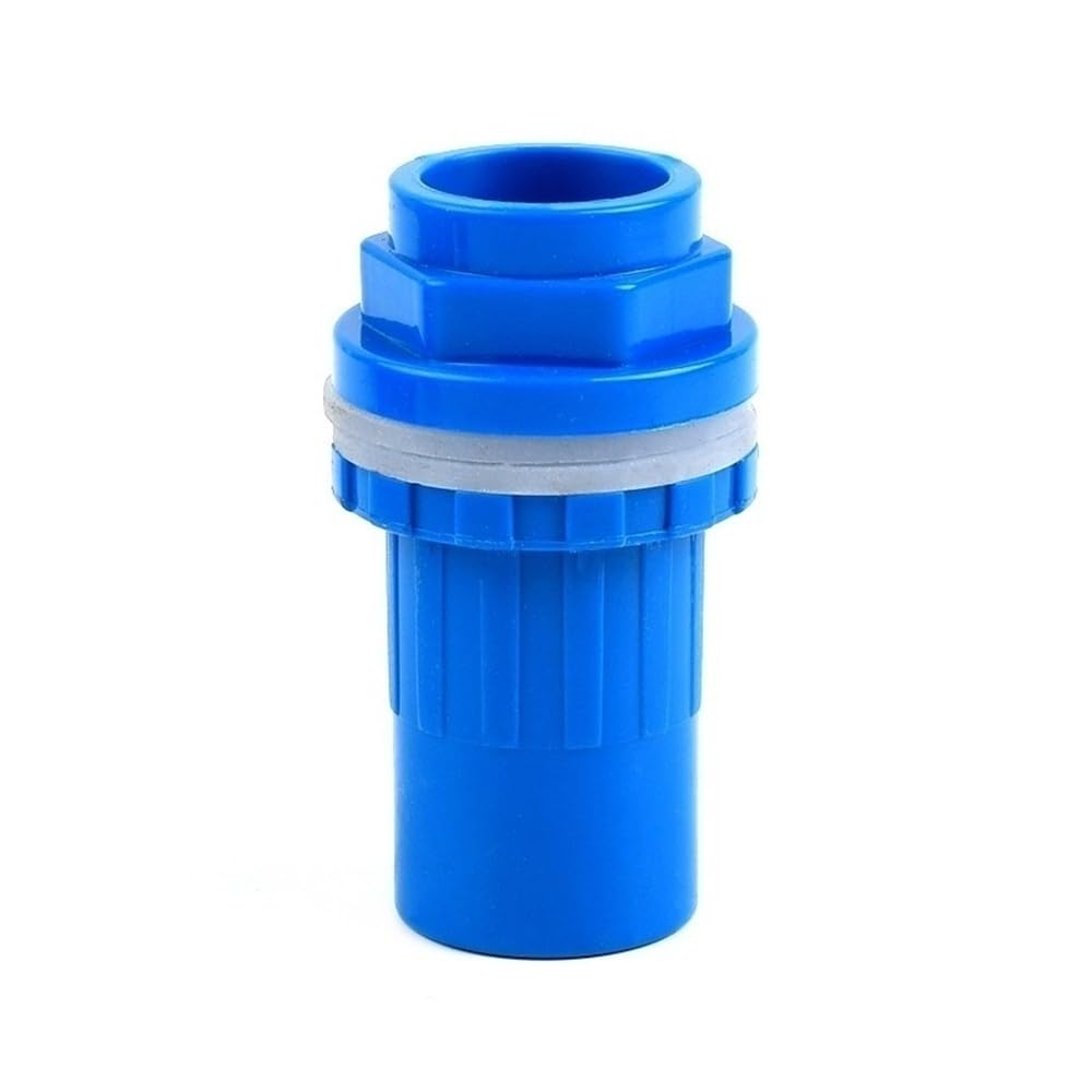 Pipe Drainage Joint Blue Inlet Outlet Drainage Elbow/Straight Connector, PVC Aquarium Drain Joint 20/25/32/40/50mm 1pc(White,40mm)