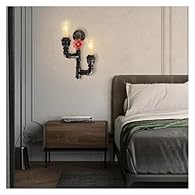 Concise and elegant design reflect your aiming on fashion. Made of Metal Iron Material, Strict Factory Process Requirements and Quality Inspection to Ensure Product Quality. Using the Scene: This wall lamp can enhances the charm of any space and is p...