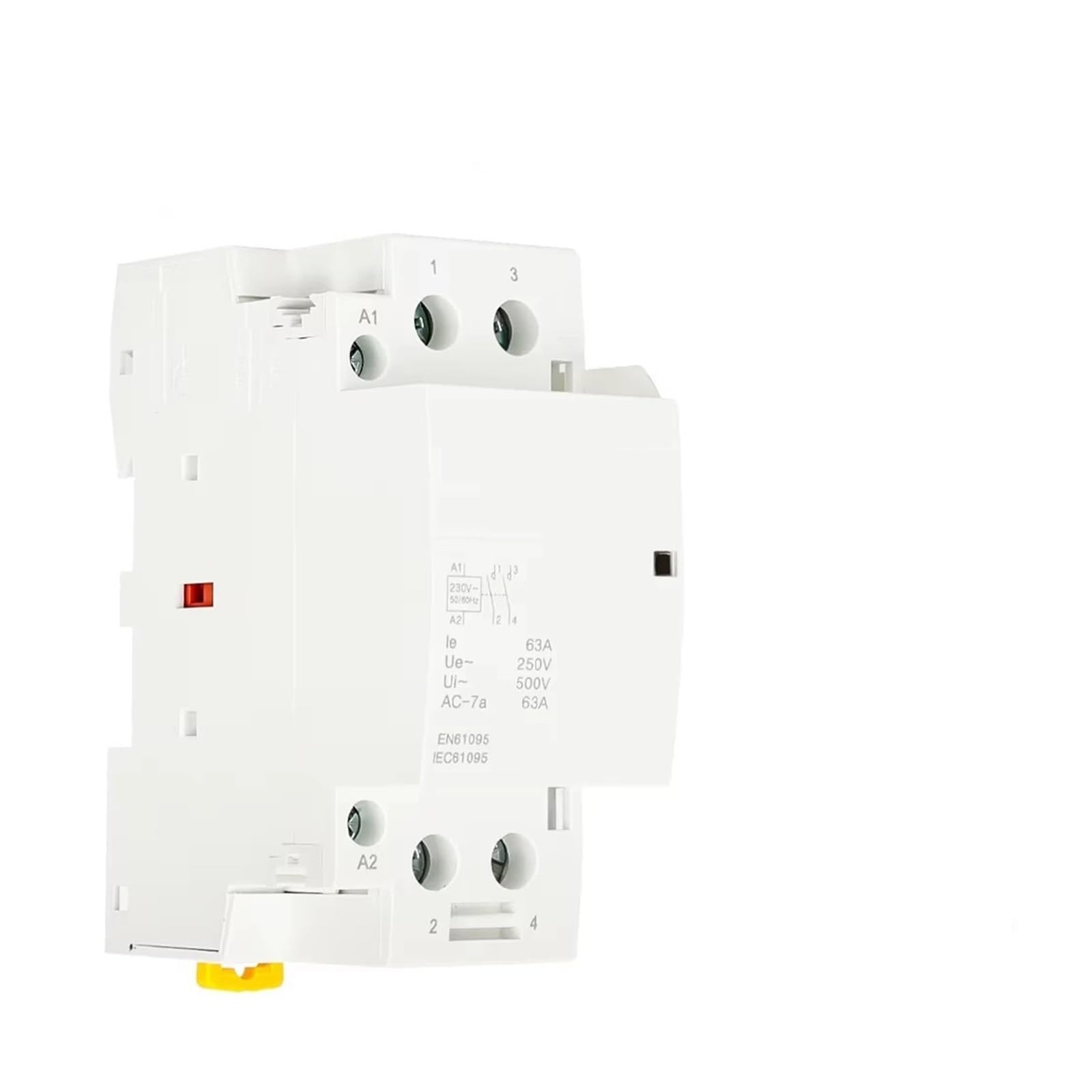 Flglqutsv 1No1nc Ac Modular Contactor Switch Controller For Home, Din Rail, Ac 220V, 2No 2Nc 1No 1Nc(,25A)