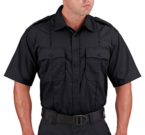 Chemise uniforme manches courtes Propper homme tactique travail navy black