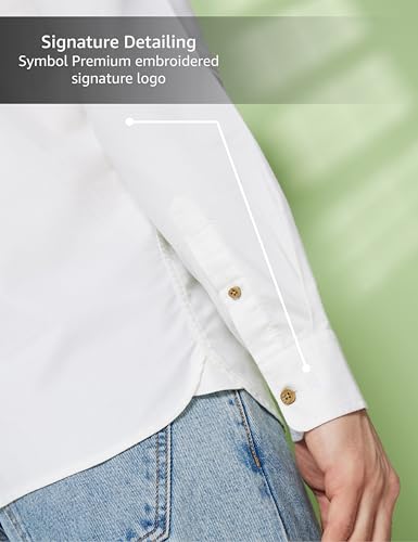 Image of Symbol Premium Men's Casual Oxford Double Pocket Shirt - Regular Fit | Full Sleeve | Pure Cotton (Available in Plus Sizes)