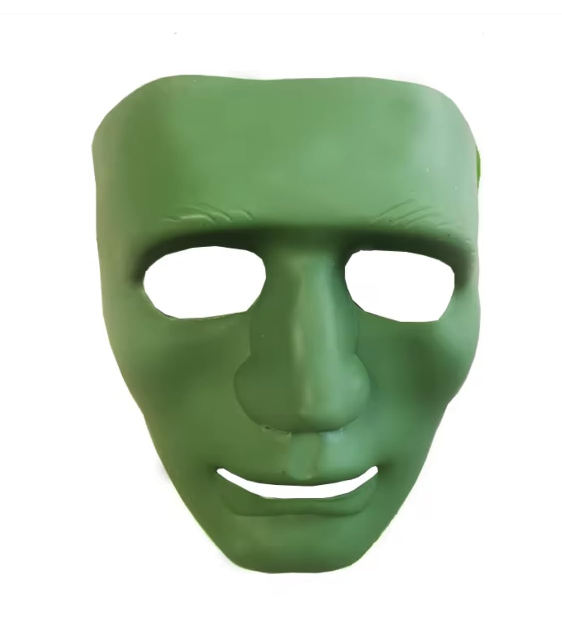 jokeshop Hard Plastic Face Mask Halloween Party Scary Full Face Man Dance Masquerade Cosplay Party Thick Plastic Durable Masks (Green)