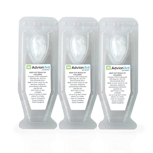 Syngenta Advion Ant Gel Station Insecticide, Ready-to-Use Ant Gel Bait with The Active Ingredient Indoxacarb, Bait for Use Indoor and Outdoor, 1 Box (3 Total Stations)