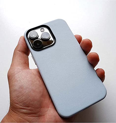 Coque arrière iPhone 13 Mini cuir véritable doublure microfibre GUMMMY gris - 3