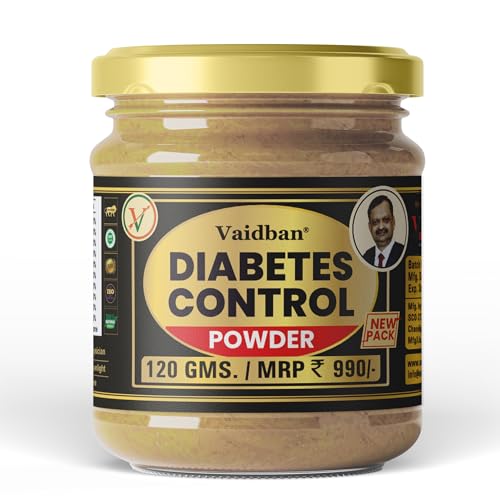 Vaidban Diabetic Control Powder - Natural Ayurvedic Solution For Balanced Blood Sugar Levels,1 Count,120 Grams