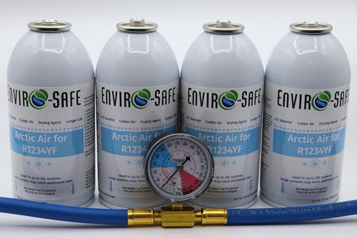 Arctic Air for R1234yf Systems with Charging Gauge, 4 cans