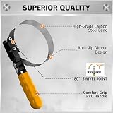 ELEAD 9-Piece Ultimate Oil Filter Wrench Set - Professional Oil Filter Removal Tool, Swivel Head Oil Filter Wrenches, Adjustable Oil Filter Remover Pliers, Universal Oil Filter Wrench and Valve Lapper