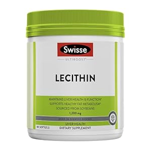 Swisse Soy Lecithin 1200mg Softgels Capsules | Maintains Liver Health and Function * | Supports Fat Metabolism…
