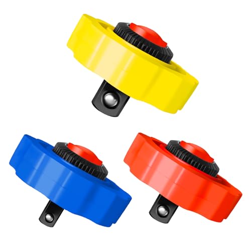 Uadme Chiave a Cricchetto 1/2 1/4 3/8, 3 Pezzi Cricchetto da Dito, Mini Cricchetto Reversibile per la Manutenzione della Casa e le Riparazioni Auto
