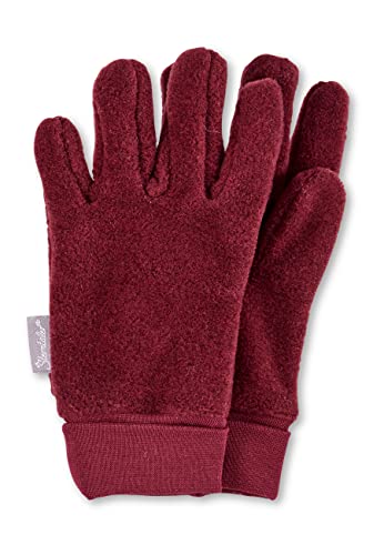 Sterntaler Jungen Fingerhandschuh Handschuhe, Dunkelrot Mel., 2...