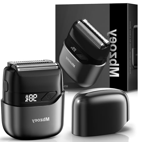electric foil shavers for men mini electric razor for face - ipx7 waterproof cordless razor with led display amp fast charge - micro-comb technology amp precision blades