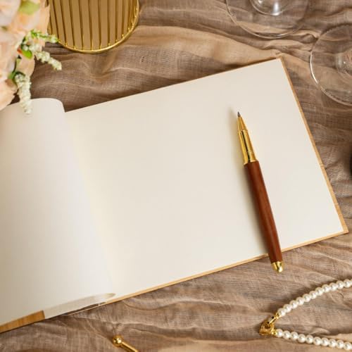 Libro de invitados de boda rústico de madera perfecto para la recepción 5
