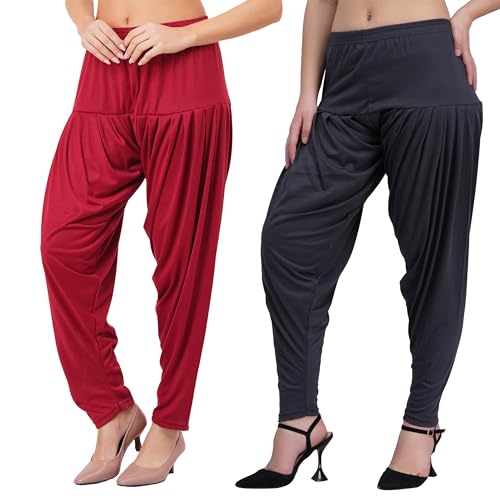 Image of Buy That Trendz Patiala Salwar for Women Relaxed Fit Viscose Patiyala Salwar Harem Bottom Pants