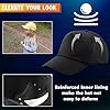HiFEN® Unisex Kids 5 Panel Pre-Curved Plain Adjustable Baseball Cap Outdoor Summer Sun Hat Black #4