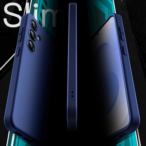 Image of JETech Slim Fit Cover Case for Samsung Galaxy S25 5G, Camera Lens Full Protection, Soft TPU Thin Protective Phone Cover with Matte Finish, Shockproof (Navy)