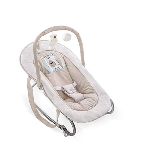 Hauck Bungee Deluxe 633632 Hamaca Bebés con Respaldo Ajustable, Antivuelco, Beige (Friend)