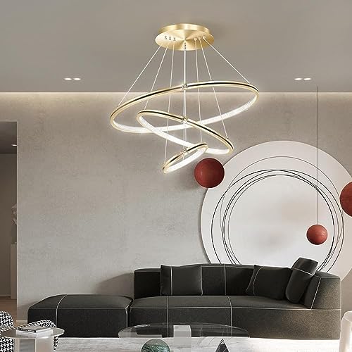 Lustre moderne robuste en métal noir avec éclairage LED haut de gamme pour séjour et cuisine