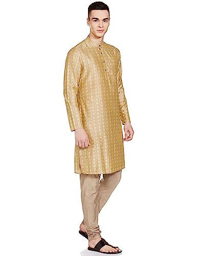 Image of Amazon Brand - Symbol Men Festive Printed Long Kurta (Regular Fit)