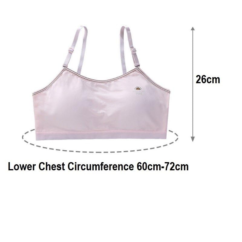5er Pack Mädchen Sport-BH - Gepolsterte Bralettes 10-18 Jahre Baumwolle Elasthan