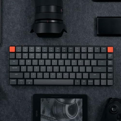 Image of Keychron K3 Version 2, 75% Layout 84 Keys Ultra-Slim Wireless Bluetooth /USB Wired Mechanical Keyboard with RGB Backlit, Hot-Swappable Low-Profile Keychron Optical Brown Switch for Mac Windows