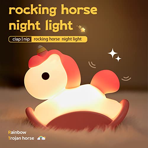 Lámpara de mesa de noche caballo YOUTHINK azul miniatura 2