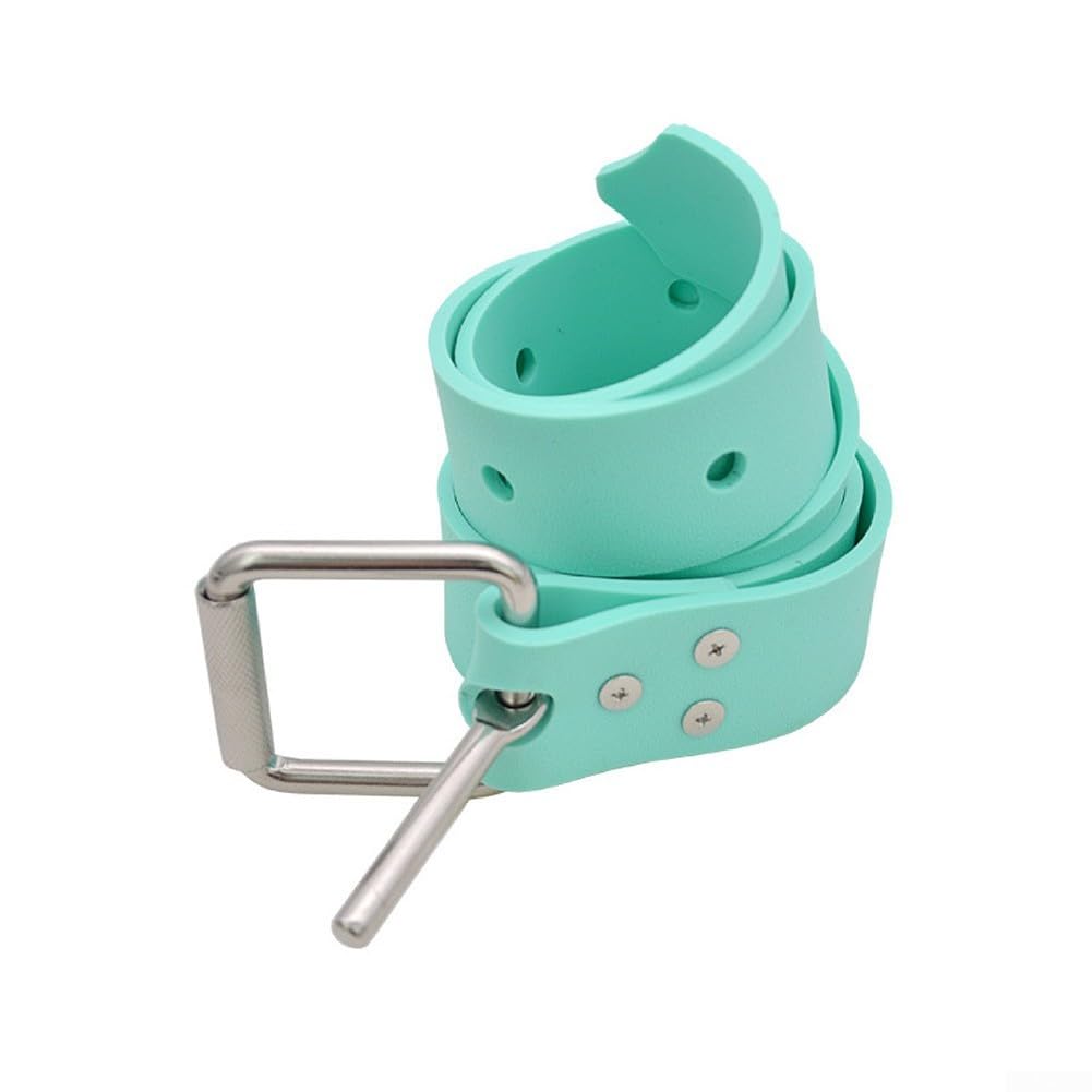 Ceinture de poids en silicone vert 130 cm avec boucle inox pour plongée