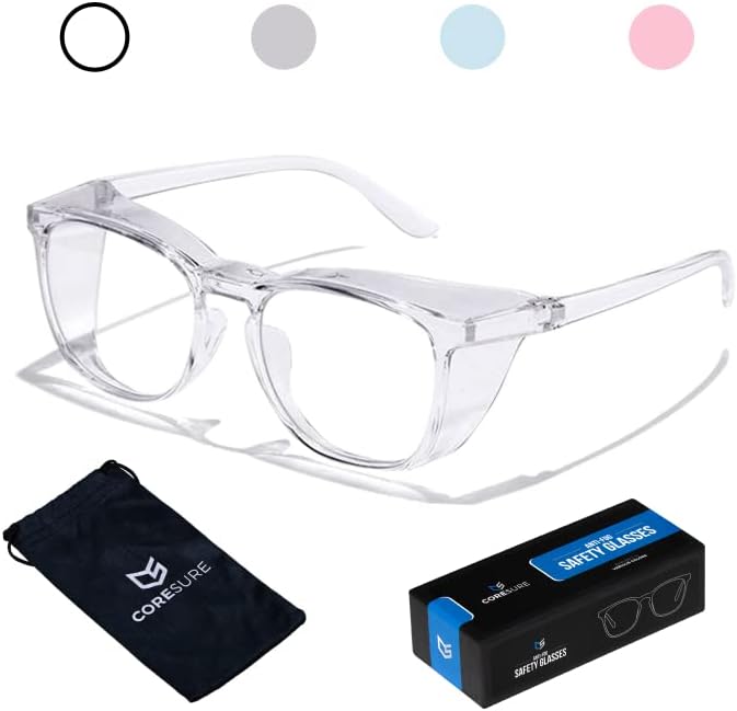 CORESURE Stylish Anti Fog Safety Glasses Goggles  Eye Protection Glasses