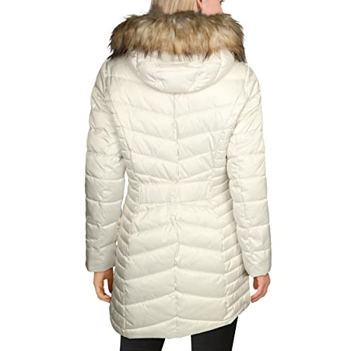 Laundry by Shelli Segal Women's 3/4 Puffer Jacket with Detachable Hood and Bib2