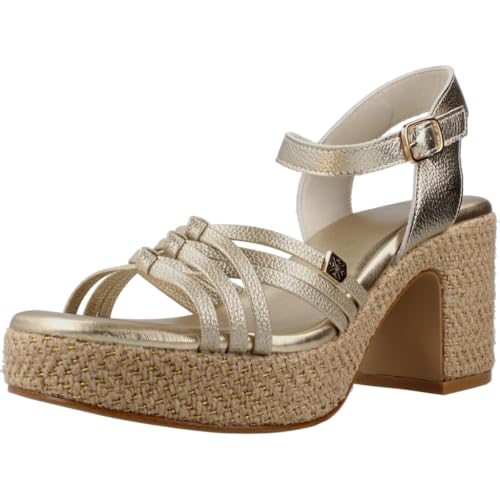 Sandales laminées à talon haut Popa Valvas avec boucle élégante