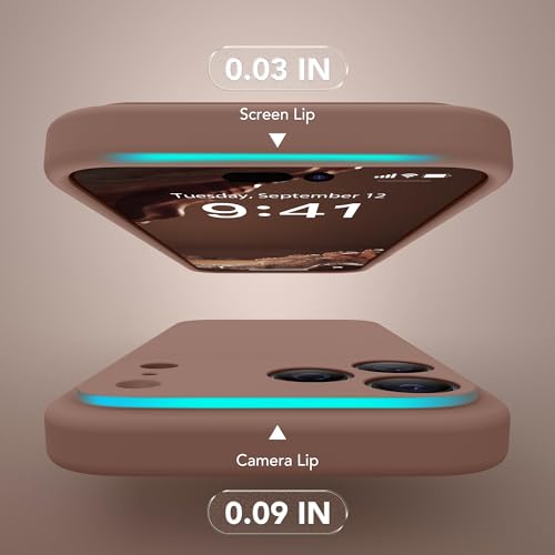 Image of Magnetic for iPhone 17 Pro Max Case, Compatible with MagSafe, [Full Camera Protection][Screen Protector] Silicone Shockproof Protective Phone Case for iPhone 17 Pro Max 6.9 inch, Brown