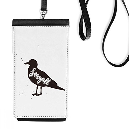 Bourse smartphone mouette contre les chutes de téléphone avec porte-monnaie intégré