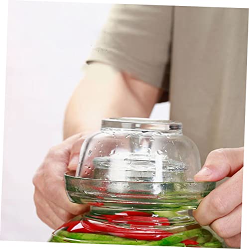 Amazon｜蓋付きガラス瓶 ガラス密閉容器 中国製キムチ瓶 韓国製