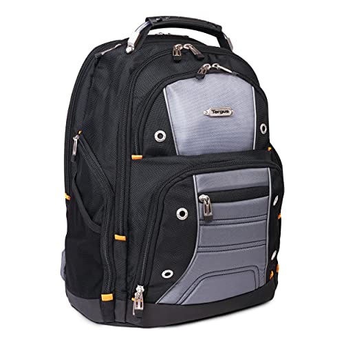 Targus Mochila Drifter TSB238EU, de 32 litros. La Mejor opción para Trabajadores, Estudiantes y videojugadores; Apta para la mayoría de los Ordenadores portátiles de hasta 15.6” – Negra/Gris