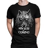 344-Camiseta Winter Is Coming (Fuacka) (Negro, L)