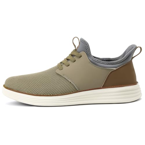 Image of VILOCY Mens Slip On Casual Dress Shoes Hands Free Fashion Sneakers Mesh Tennis Walking Work Shoes Comfortable Breathable Lightweight Non Slip