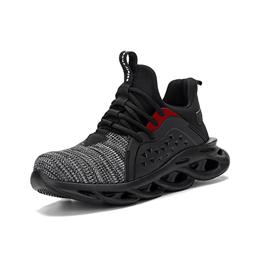 Steel Toe Shoes for Women Safety Shoes for Men Cushion Breathable Sneakers