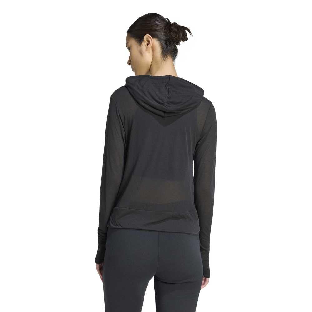adidas Soft Lux Sheer Hooded Long-Sleeve Manga Larga Mujer (Pack de 1)
