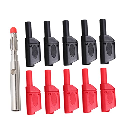 VILLCASE Fêmea 10 Pcs Plugue Banana Adaptador De Plugues De Banana Para Ficha De Banana Conector Pin