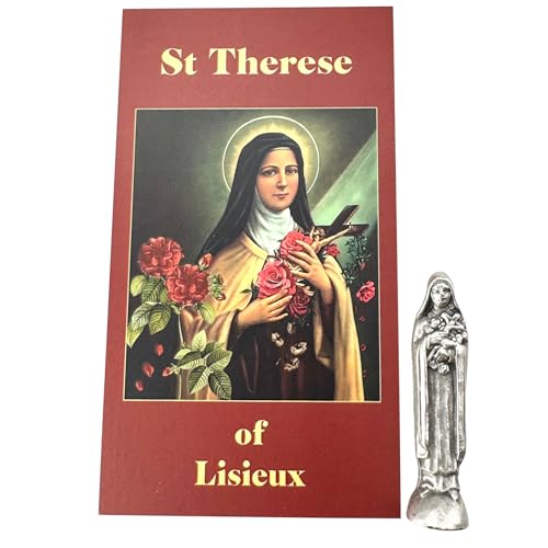 Estatua de bolsillo de San Teresita en metal italiano miniatura miniatura 6