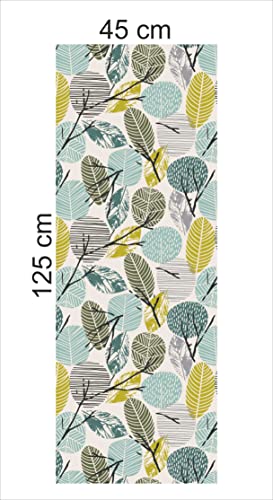 Image of CABANA HOMES Wall Stickers Botanical DIY Leaves Wallpaper for Home Decor (45 x 125 cm, 2 Rolls) (12 sq. ft) Decorative Self Adhesive Living Room Decal Bedroom, Grey