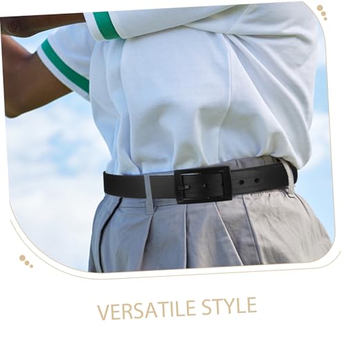 Totority 1pc Men Casual Silicone Belt Adjustable Plastic Buckle Lightweight Versatile for Golf and Everyday Wear Unisex Design High Elasticity Comfortable Fit3