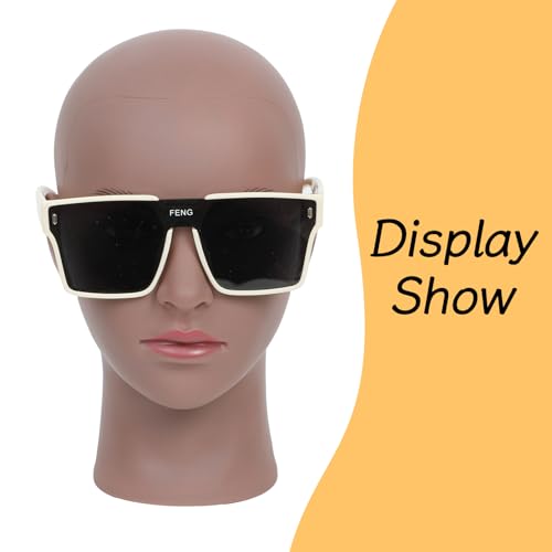 Schaufensterpuppe Kopf Glatze Afro Weibliche Kosmetologie Manikin Kopf für Perücken Machen Perücke Display Hut Display Brille Display Friseur Ausbildung Kopf Puppe Kopf mit Klemme