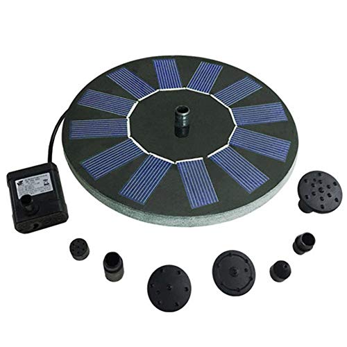 aheadad Zonnefontein pomp, 1,2 W zonne-vijverpomp tuin zonne-waterpomp, drijvende fontein pomp voor tuin, zwembad… - Image 8