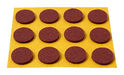 Brinox B70730M - Deslizadores Fieltro (Diámetro 20 mm) Color marrón