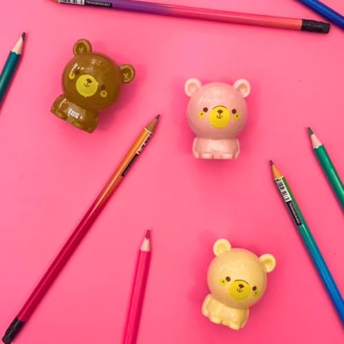 Apontador Com Depósito Tris Ursinho Display 12 Unidades