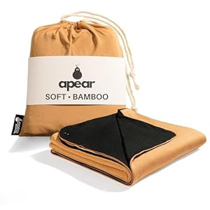 16-in-1 Compact Travel Blanket with Bag – Reversible, Ultra Soft Bamboo Airplane Blanket with Hidden Pocket – Packable for Flights & Travel Essentials (Semi-Weighted, Double Layer)