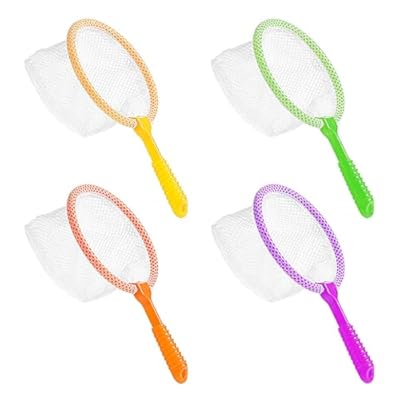 SYEYCW 4 Piezas Redes de Pesca de Plástico, Herramienta de Aprendizaje Temprano, Redes para Atrapar Insectos, Captura de Insectos y Mariposas, Equipo Compacto de Juego al Aire Libre | Ya disponible en tu tienda friki favorita! En mundofriki.es!