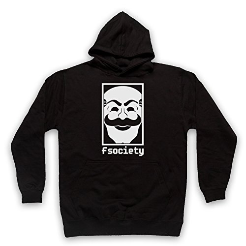 Sweat a capuche Fsociety look decontracte de hacker thriller crime pour homme