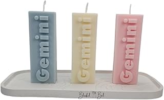 Gemini Zodiac Candle Astrology Candle Gemini Gift for Women, Zodiac Sign Gifts, Birthday Gift Horoscope Gift Astrology Gifts for Women (Blue)