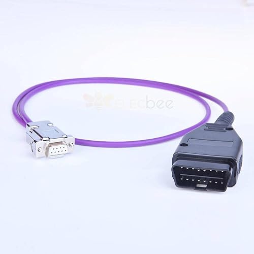 Puede Obd2 al cable de diagnóstico hembra Db9 3.3 ft